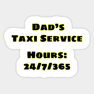 Dad's Taxi Sticker